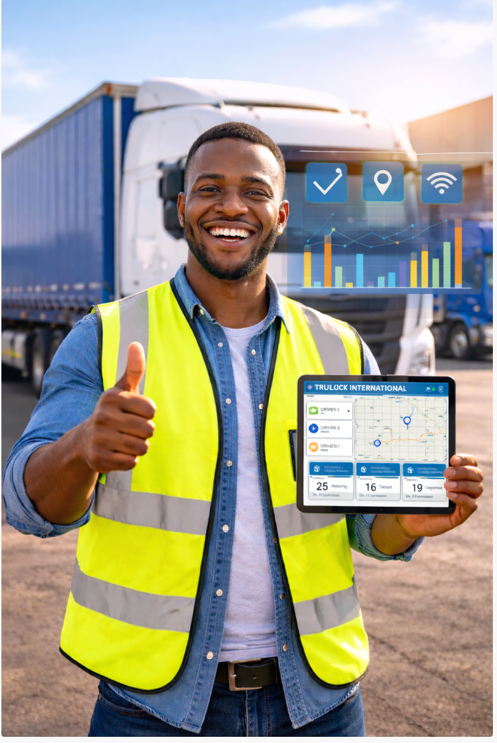 Fleet operations specialist using a digital tracking dashboard